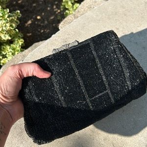 Vintage, gorgeous, hand beaded LuJean clutch with minimal wear